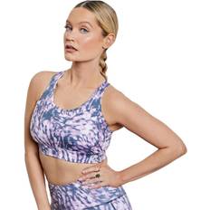 Dare 2b Womens/Ladies Mantra Printed Recycled Sports Bra (Dusty lavender)