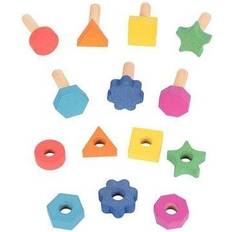 TickiT 74001 Rainbow Wooden Nuts & Bolts Pack of 7
