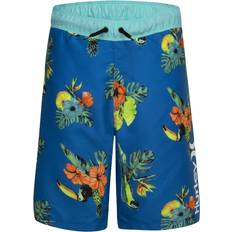 Sportswear Garment Swim Shorts Children's Clothing Hurley Boy's Hrlb Parrot Floral Swiming Shorts - Neptune Blue