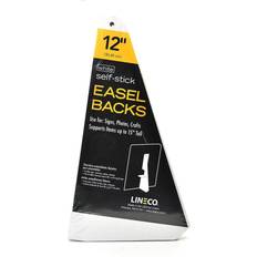 Lineco Self Stick Easel Backs white 12 in. pack of 25
