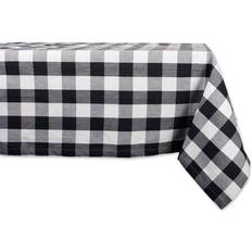 Design Imports Buffalo Tablecloth Black (132.08x132.08cm)