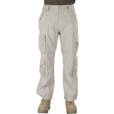 Cargo Trousers - XXXS Brandit Pure Vintage Pants - White