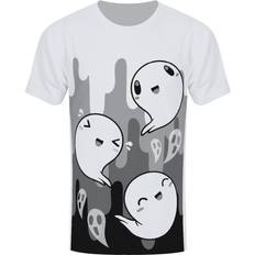 Grindstore Mens Happy Spooks T-Shirt (White/Black/Grey)