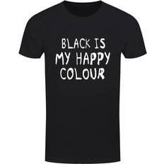 Grindstore Mens Is My Happy Colour T-Shirt (Black/White)