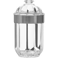 Premier Housewares Small Silver Acrylic Canister Kitchen Container