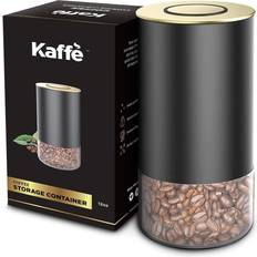 Kaffe Coffee Canister Storage Container Gold 12oz Coffee Jar