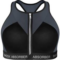 Running Bras Shock Absorber Infinity Power Bra - Black/Silver