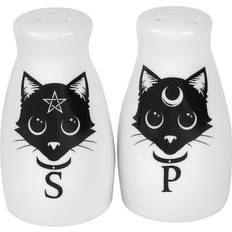 Alchemy of England Black Cats Salt Mill, Pepper Mill 8.3cm