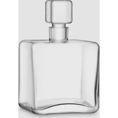 Transparent Whiskey Carafes LSA International Cask Whisky Square Decanter, 1L, Clear Whiskey Carafe