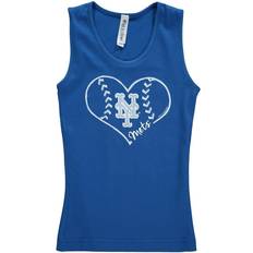 Soft As A Grape Girls Youth Royal New York Mets Cotton Tank Top