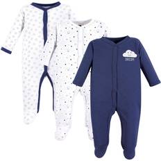 Hudson Clouds Sleep & Play Footies 3-pack