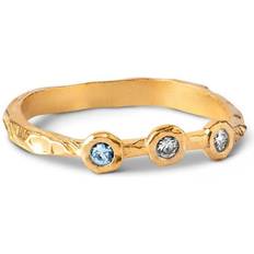 ENAMEL Copenhagen Eloise Ring - Gold/Blue/Transparent