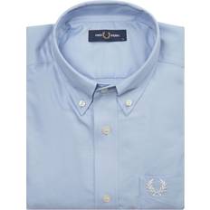 Fred Perry Men Shirts Fred Perry Oxford Long Sleeve Shirt - Blue