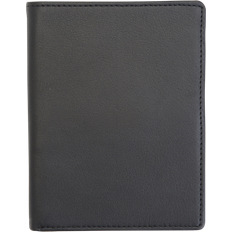 Note Compartments Passport Covers Royce RFID Blocking Passport Wallet - Black