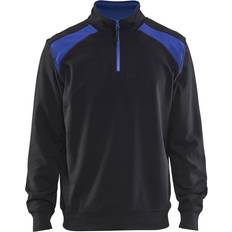 Blåkläder 3353 Half Zip Sweatshirt - Black/Cornflower Blue