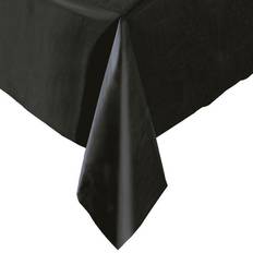 Unique Party Black Plastic Tablecloth 108 x 54in 1 count