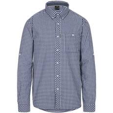 Trespass Mens Yafforth Cotton Shirt (Blue Check)