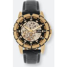 Reign Philippe Automatic Skeleton Leather-Band Gold One Size