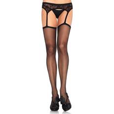 Lace Garterbelt & Stockings 1650 Black