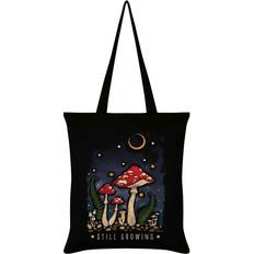 Grindstore Still Growing Mushrooms Tote Bag (One Size) (Black/Cream/Red)