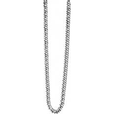 Fred Bennett Stainless Steel Curb Necklace - Silver