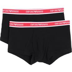 Emporio Armani White Men's Underwear Emporio Armani Underwear Men's 3-Pack Boxer Monogram, Black/Black/Black