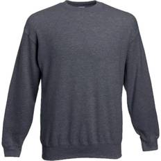 Fruit of the Loom Mens Classic 80/20 Set-in Sweatshirt (5XL) (Black)