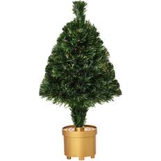 Homcom Artificial Green with LED Lights Christmas Tree