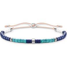 Lapis Bracelets Thomas Sabo Charm Club Stones Bracelet - Silver/Beige/Multicolour