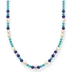 Lapis Necklaces Thomas Sabo Charm Club Glamorous Necklaces - Silver/Multicolour