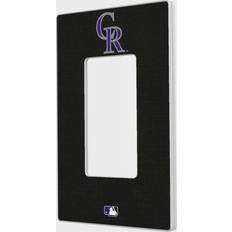 Strategic Printing Colorado Rockies Solid Single Rocker Light Switch Plate