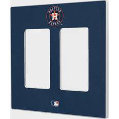 Strategic Printing Houston Astros Solid Double Rocker Light Switch Plate