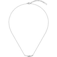 Hugo Boss Saya Necklace - Silver/Transparent