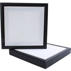 Black Canvas Creativ Company Floater frames with canvas, size 20x20 cm, 1 pc