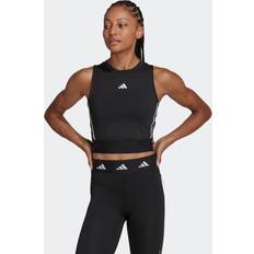 Adidas Tech-Fit Tape Crop Tank Top Black/White