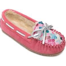 Pink - Women Moccasins Minnetonka Big Girls Cassie Moccasin Slippers