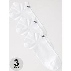 Emporio Armani White Socks Emporio Armani Bodywear Cotton Trainer Socks (3 Pack)