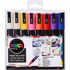 Uni posca pens pc 5m Uni Posca Standard Colour Marker Pens Medium 16