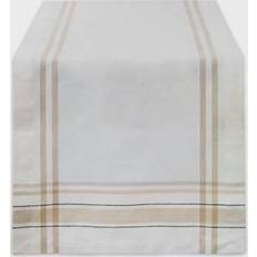 Design Imports Chambray Tablecloth White (274.32x35.56cm)