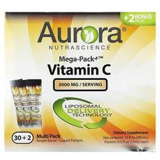 Aurora Nutrascience Mega-Pack Vitamin C 3 000 mg 32 Packs 0.5 fl oz (15 ml) Each