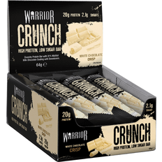 Warrior White Choc Crisp CRUNCH 12 Bars Protein Supplements