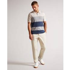 Ted Baker Striped Knit Polo T Shirt