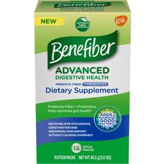 Benefiber Advanced Digestive Health Prebiotic Fiber Probiotics 15 Stick Packs