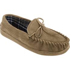 Sleepers Mens Adie Real Suede Moccasin Slippers (8 UK) (Brown)