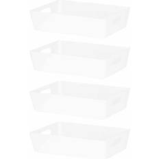 Wham Studio 4.01 White Plastic Nestable Storage (H)60mm (W)170mm Basket