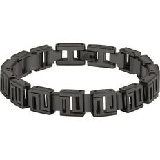 Grey - Men Bracelets Police Unisex Stainless Steel Jewellery Box PJ26563BSU.02