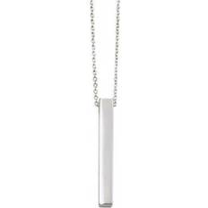 JG Signature Personalised Bar Necklace - Silver