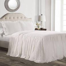 Lush Decor Ruffle Bedspread White (203.2x152.4cm)