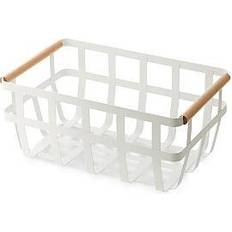 Yamazaki TOSCA STORAGE WITH 2 HANDLE WH, white, one size Basket