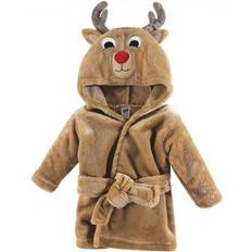 Fleece Night Garments Hudson Soft Plush Animal Face Bathrobe - Reindeer